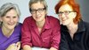 Drei Frauen lächeln in die Kamera. Es sind Martina Böhmer, Karin Griese und Lisa Schulte, die Gründungsfrauen von Paula e.V.