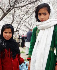 Drei Mädchen in Afghanistan