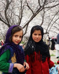 Drei Mädchen in Afghanistan
