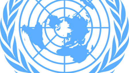Symbol der Vereinten Nationen. 
