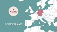Infografik unserer Einsatzregion Deutschland